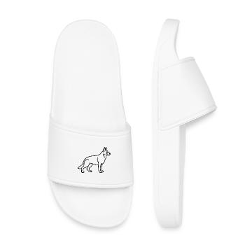 Contour du berger allemand - Claquettes enfant - blanc - Devant