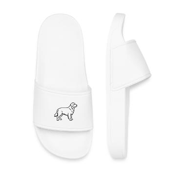Golden retriever - Claquettes enfant - blanc - Devant