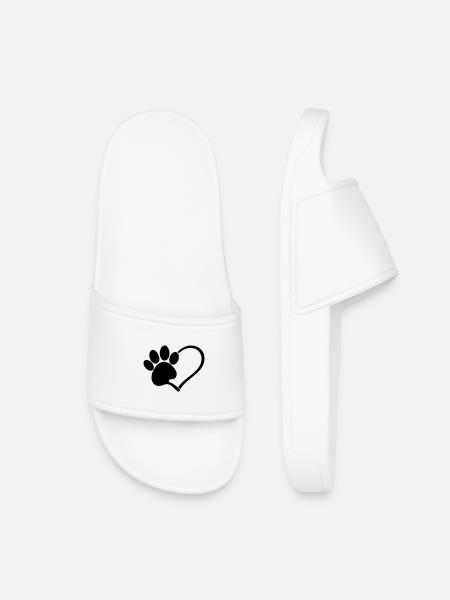 Dogs Love - Kids’ Pool Sliders - white