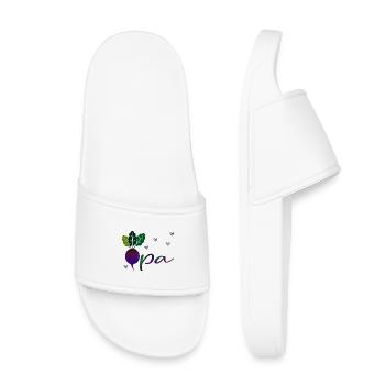 Vegetable Garden Grandpa - Kids’ Pool Sliders - white - Front