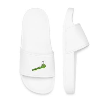 Impressionnisme de chenille - Claquettes enfant - blanc - Devant