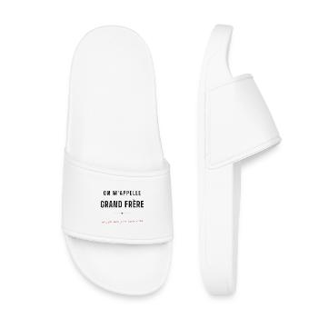 Grand Frère : Mon Plus Beau Titre - Claquettes enfant - blanc - Devant