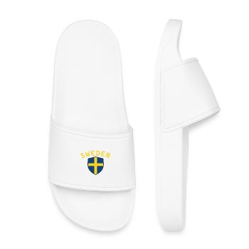 Schweden, Schweden, Schweden, Schweden - Kinder Badelatschen - Weiß - Vorne
