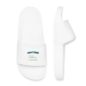 WIHTSAI | Wonderfully unpredictable - Kids’ Pool Sliders - white - Front