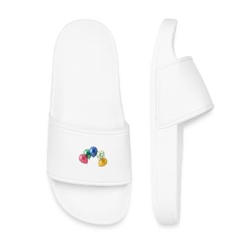 Colorful Balloons - Kids’ Pool Sliders - white - Front