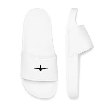 Flugzeug - Kinder Badelatschen - Weiß - Vorne