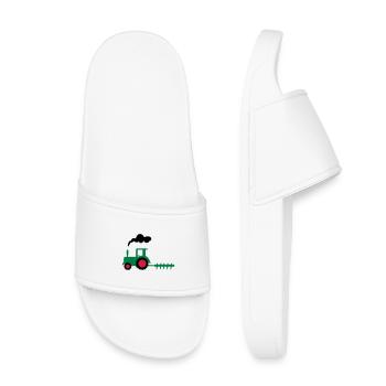 tractor - Kids’ Pool Sliders - white - Front