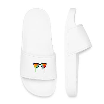 Sonnenbrille - Kinder Badelatschen - Weiß - Vorne