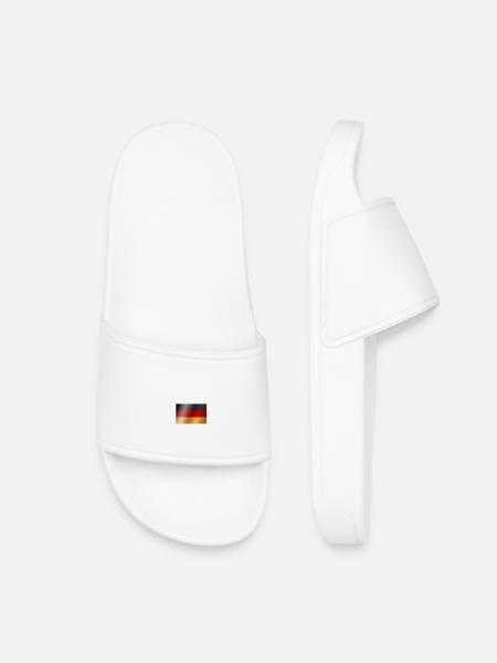 Deutsche Flagge - Kinder Badelatschen - Weiß