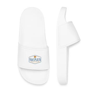 Via de la Plata Pilgrims' Stamp | Santiago - Kids’ Pool Sliders - white - Front