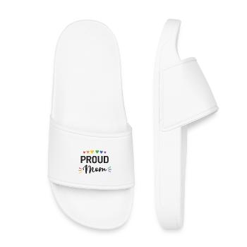 Maman fière - Claquettes enfant - blanc - Devant