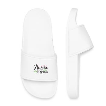 Bienvenue au printemps - Claquettes enfant - blanc - Devant