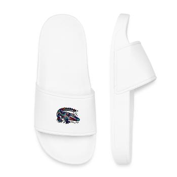 Alligator Crocodile - Claquettes enfant - blanc - Devant