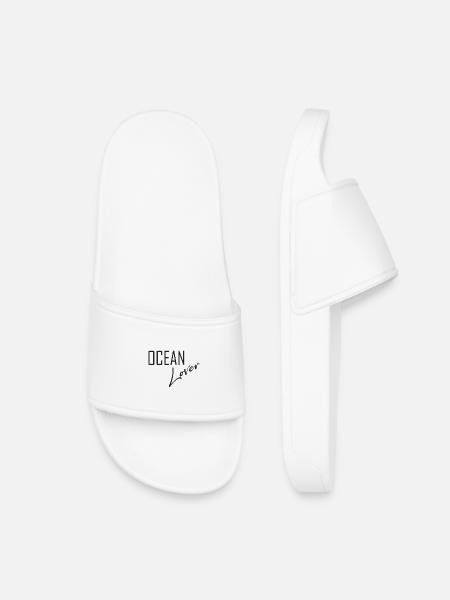 Ocean Lover - Kinder Badelatschen - Weiß