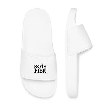 FIER 1 - Claquettes enfant - blanc - Devant