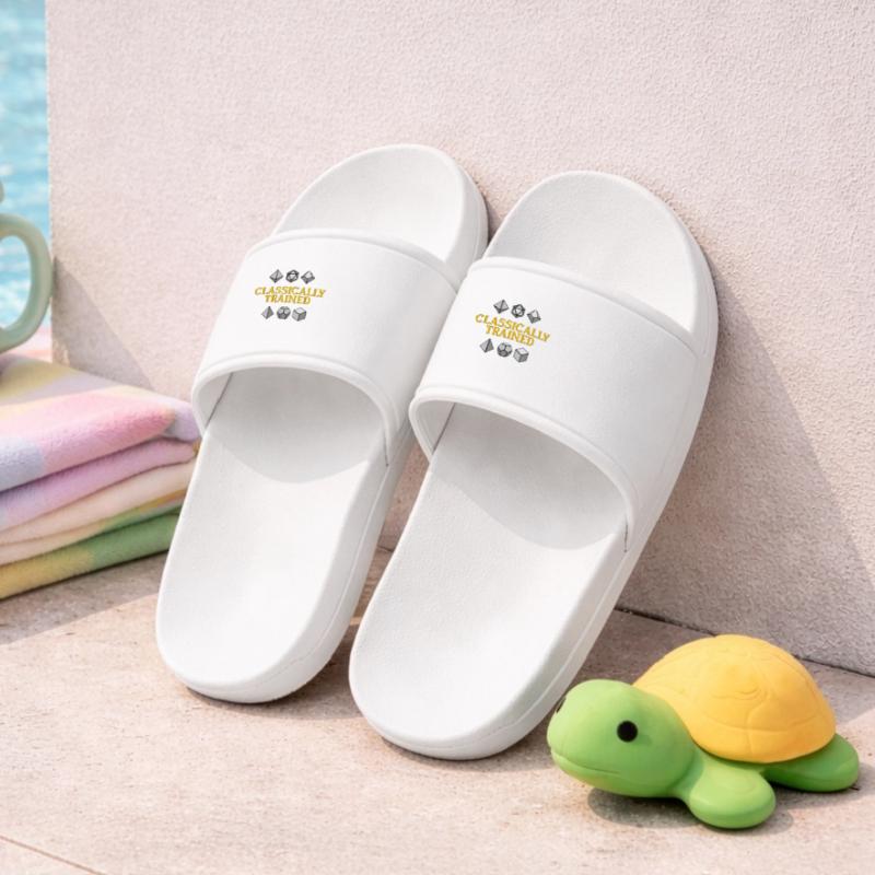 Classically Trained Geometric Dice Kids’ Pool Sliders