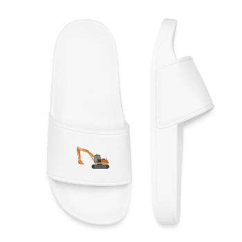 Excavator - Kids’ Pool Sliders - white - Front