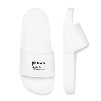 Pas de plan B. Je vais faire en sorte que ça marche. - Claquettes enfant - blanc - Devant