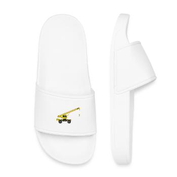 Crane truck - Kids’ Pool Sliders - white - Front