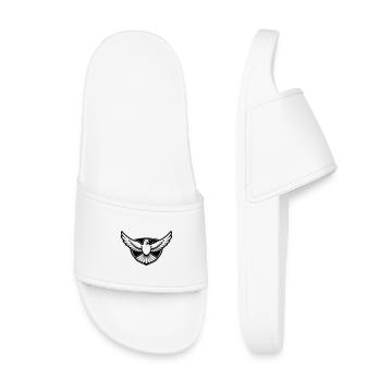 Taube Freiheit Frieden - Kinder Badelatschen - Weiß - Vorne
