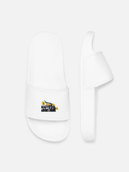 Maidan-Sonnenblumenrevolution Ukraine - Kinder Badelatschen - Weiß