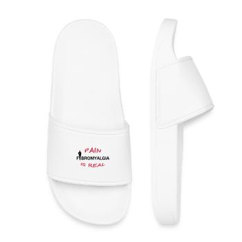 Fibromyalgia - Pain is real (Fibromyalgie) - Kids’ Pool Sliders - white - Front