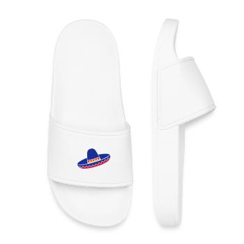 Sombrero Azul de Fiesta - Claquettes enfant - blanc - Devant