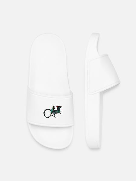 dinosaur - Kids’ Pool Sliders - white