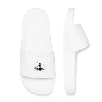 Leuchtturm Westerhever - Kinder Badelatschen - Weiß - Vorne