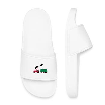 tracteur - Claquettes enfant - blanc - Devant