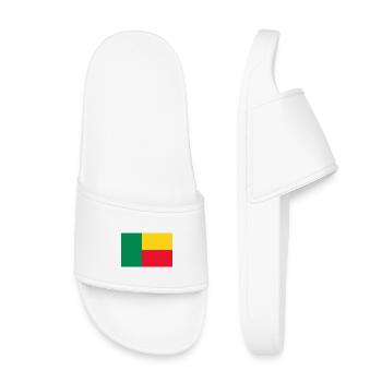 sticker flag of Benin Aufkleber Fahne Benin - Kids’ Pool Sliders - white - Front