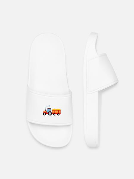 Traktor - Kinder Badelatschen - Weiß