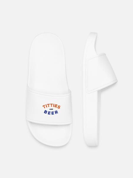 T*tties and Beer - Kinder Badelatschen - Weiß