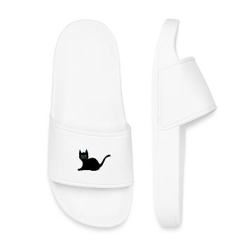 Kawaii Katze Kätzchen Kawaii - Kinder Badelatschen - Weiß - Vorne