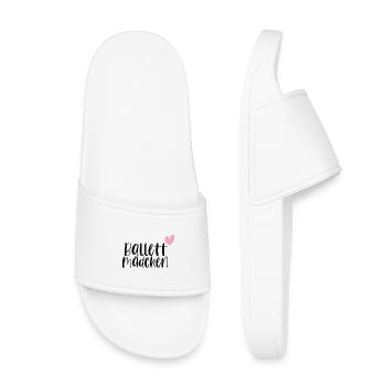 Ballett Mädchen Ballerina Balletttänzerin Geschenk - Kinder Badelatschen - Weiß - Vorne