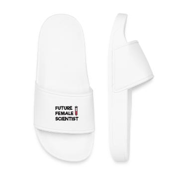 Future Female Scientist - Kids’ Pool Sliders - white - Front