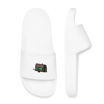 Construction Remorque Caravane Camping-car Tiny House Habiter Cabine - Claquettes enfant - blanc - Devant