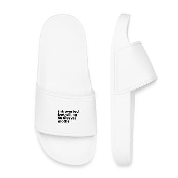 Sloth Sloth Sloth - Kids’ Pool Sliders - white - Front