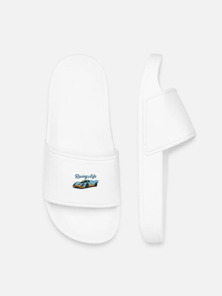 Racing_is_life - Kinder Badelatschen - Weiß