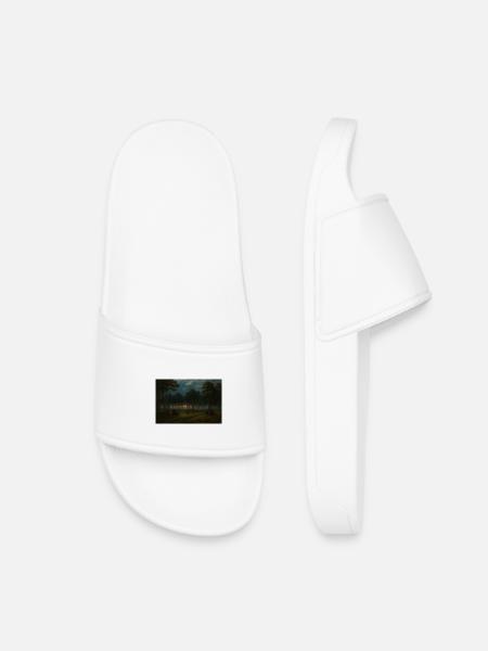 Dusk in the dark forest - Kids’ Pool Sliders - white