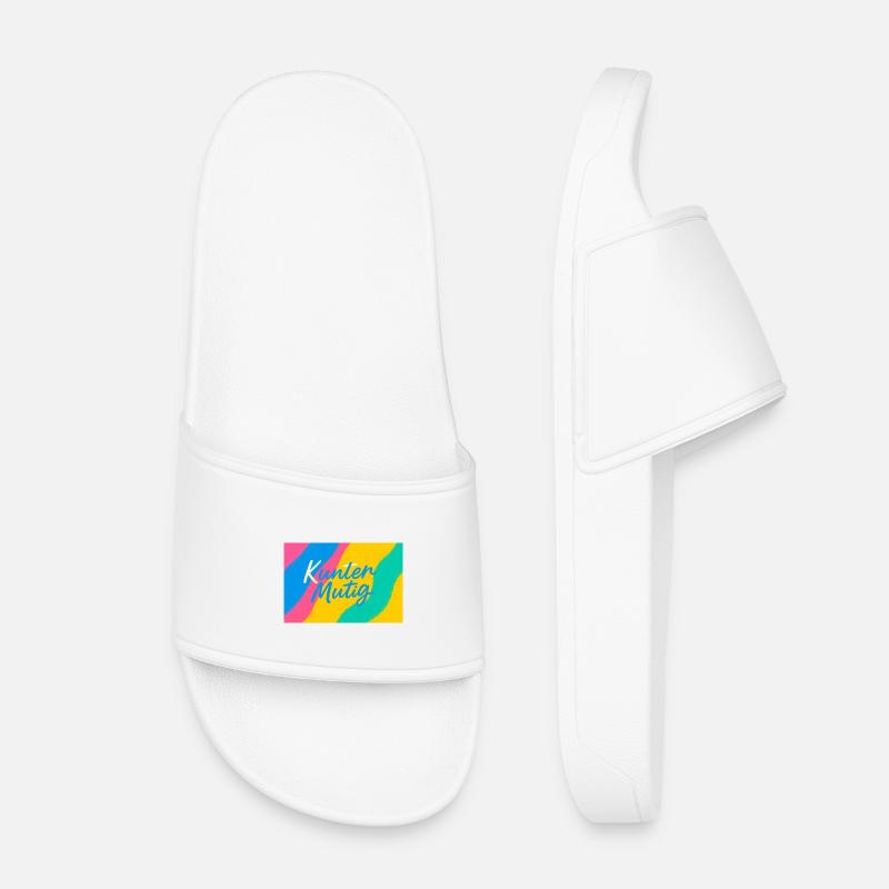 Kunter Courageous Color Explosion - Kids’ Pool Sliders - white