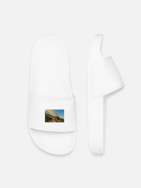 Snowdon Mountain Steam Engine - Kids’ Pool Sliders - white