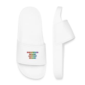 Empowered Women Support Women - Kids’ Pool Sliders - white - Front