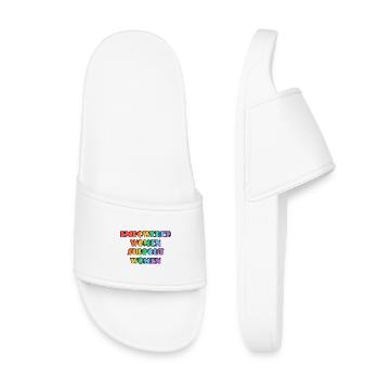 Les femmes autonomes soutiennent les femmes - Claquettes enfant - blanc - Devant