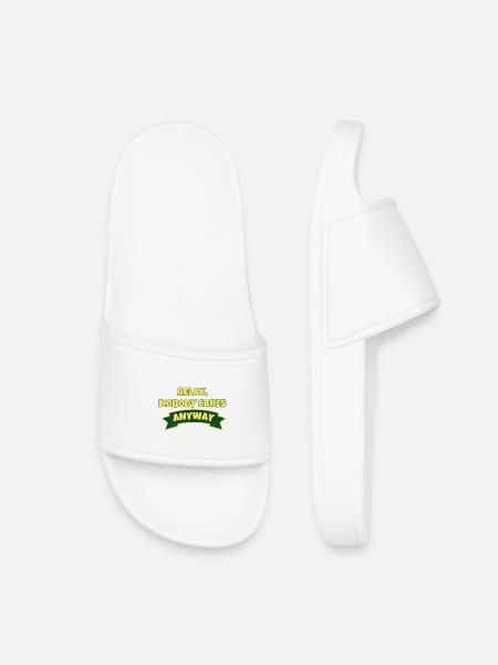Relax, nobody cares anyway - Kids’ Pool Sliders - white