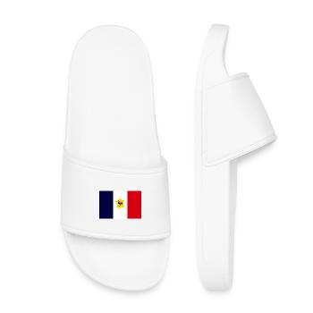 the french - Claquettes enfant - blanc - Devant