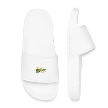 Boston Skyline Retro Vintage Design - Kids’ Pool Sliders - white - Front