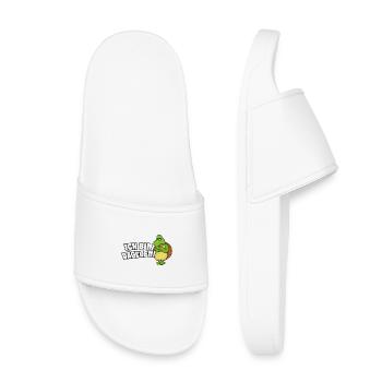 Je suis contre - Claquettes enfant - blanc - Devant