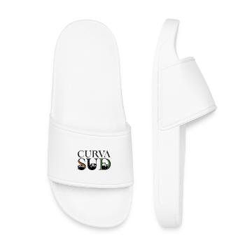 Curva Sud - Claquettes enfant - blanc - Devant