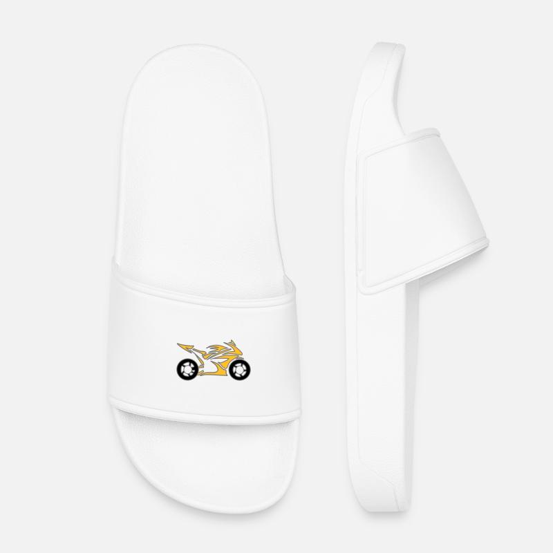 Moto Vélo Chopper Mobylette Roll - Claquettes enfant - blanc